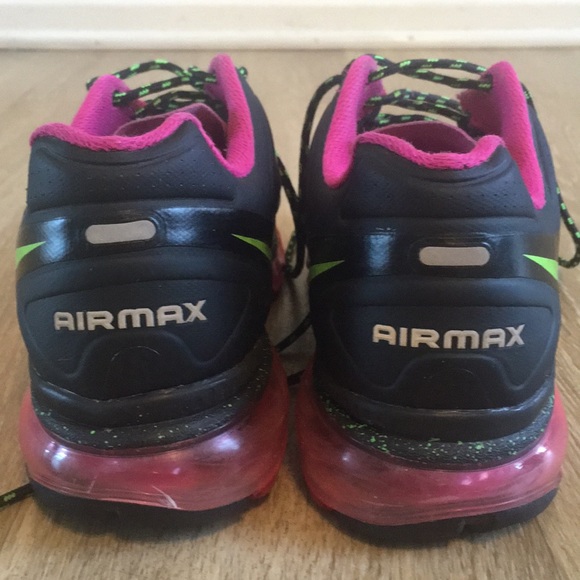 Nike Air Max Pink Black Green Women's Size 8 - Picture 4 of 5